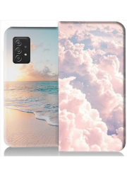 Coque noire personnalisée pour Smartphone Samsung Galaxy A52 4G-5G / A52s 5G  clé de sol - solfège musique - musicien